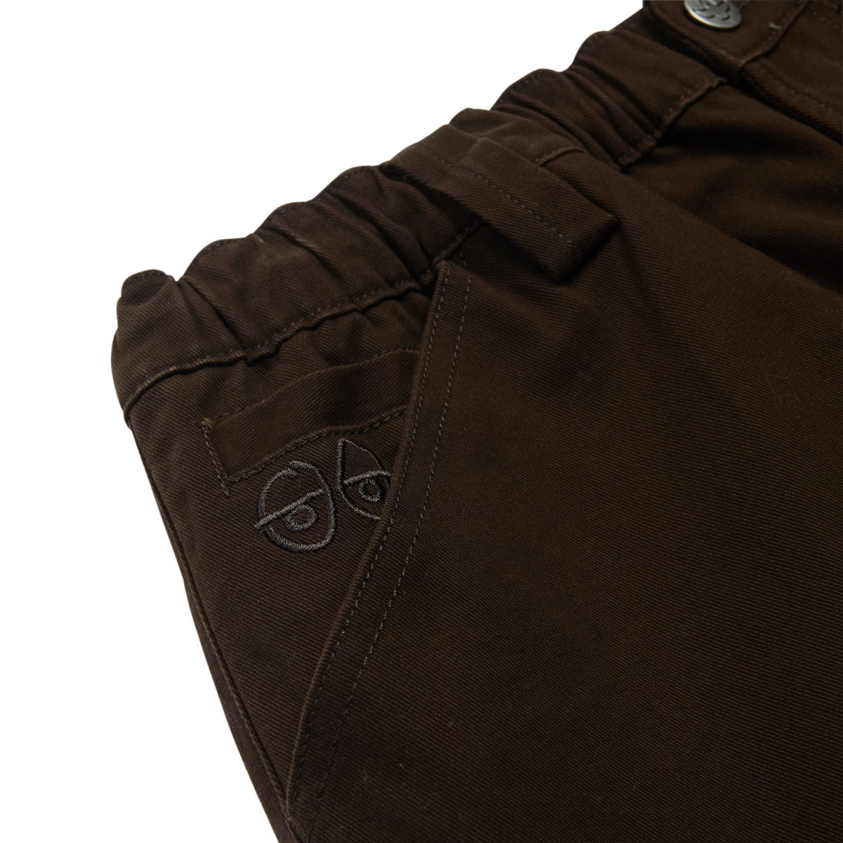 Krooked Eyes Twill Shorts - Brown image 3