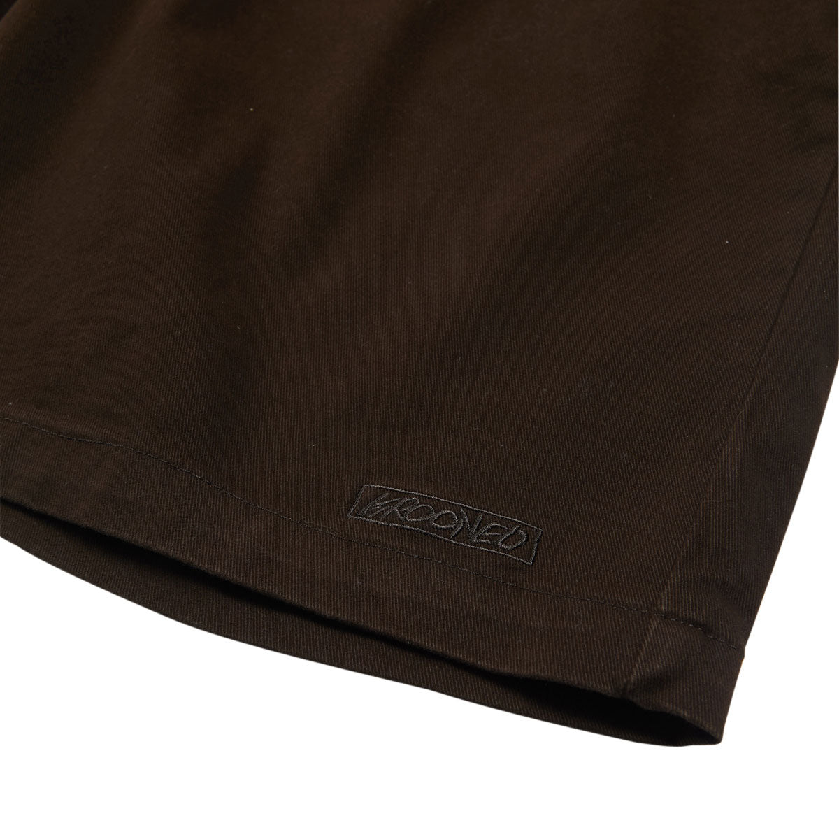 Krooked Eyes Twill Shorts - Brown image 4