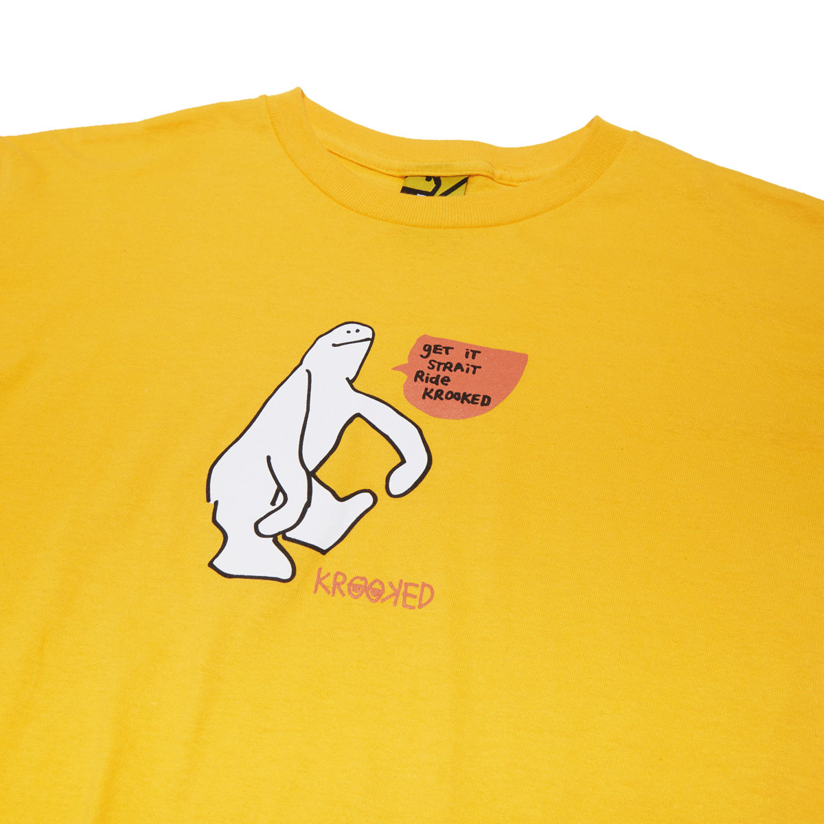 Krooked Get It Strait T-Shirt - Gold/White/Black/Orange image 2