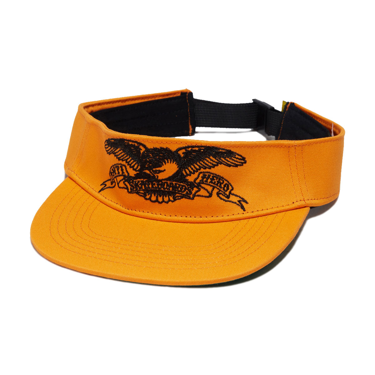 Anti-Hero Basic Eagle Visor Strapback Hat - Orange/Black image 1