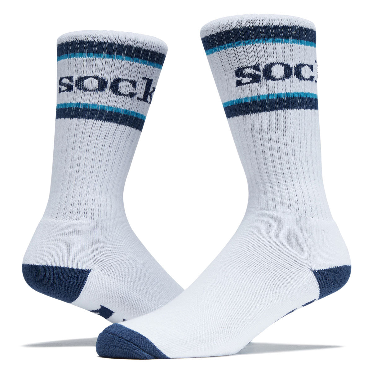 Anti-Hero Socks - White/Navy/Cyan image 2