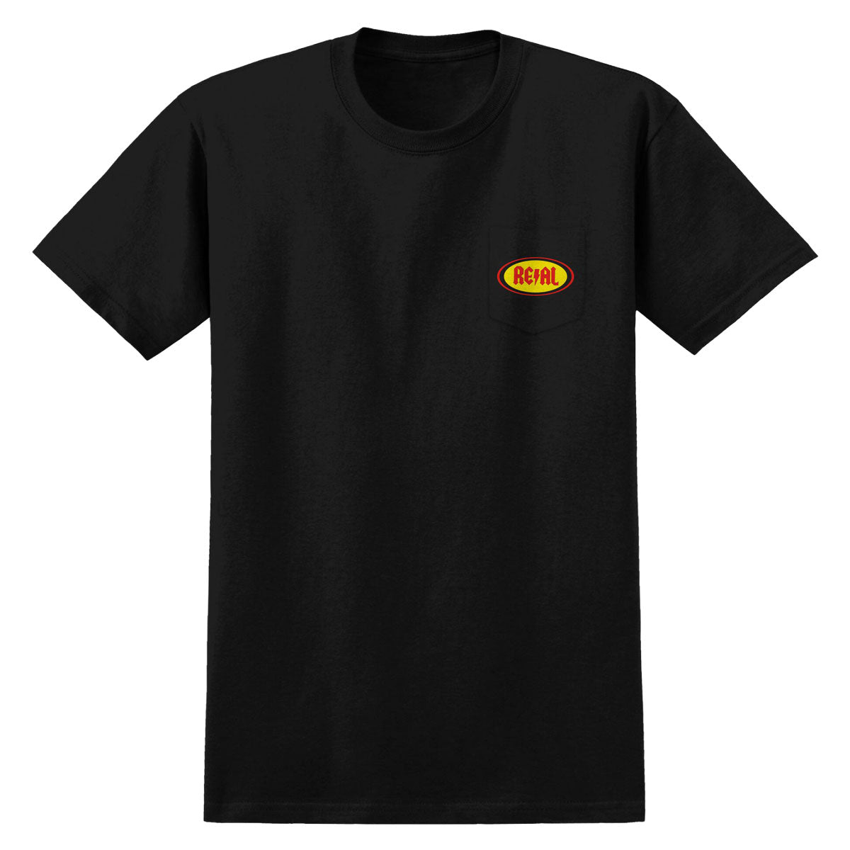 Real Deeds Oval Pocket T-Shirt - Black image 1