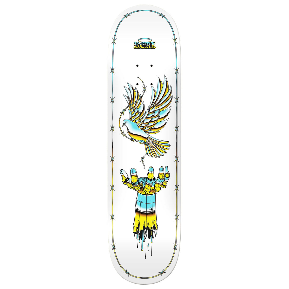 Real Team Synthetic Peace Skateboard Deck - 8.25
