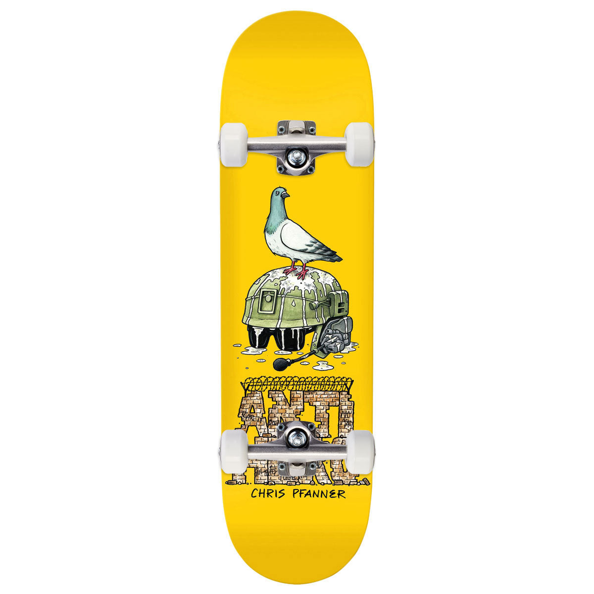 Anti-Hero Pfanner Liberdad Skateboard Complete - Yellow - 8.25