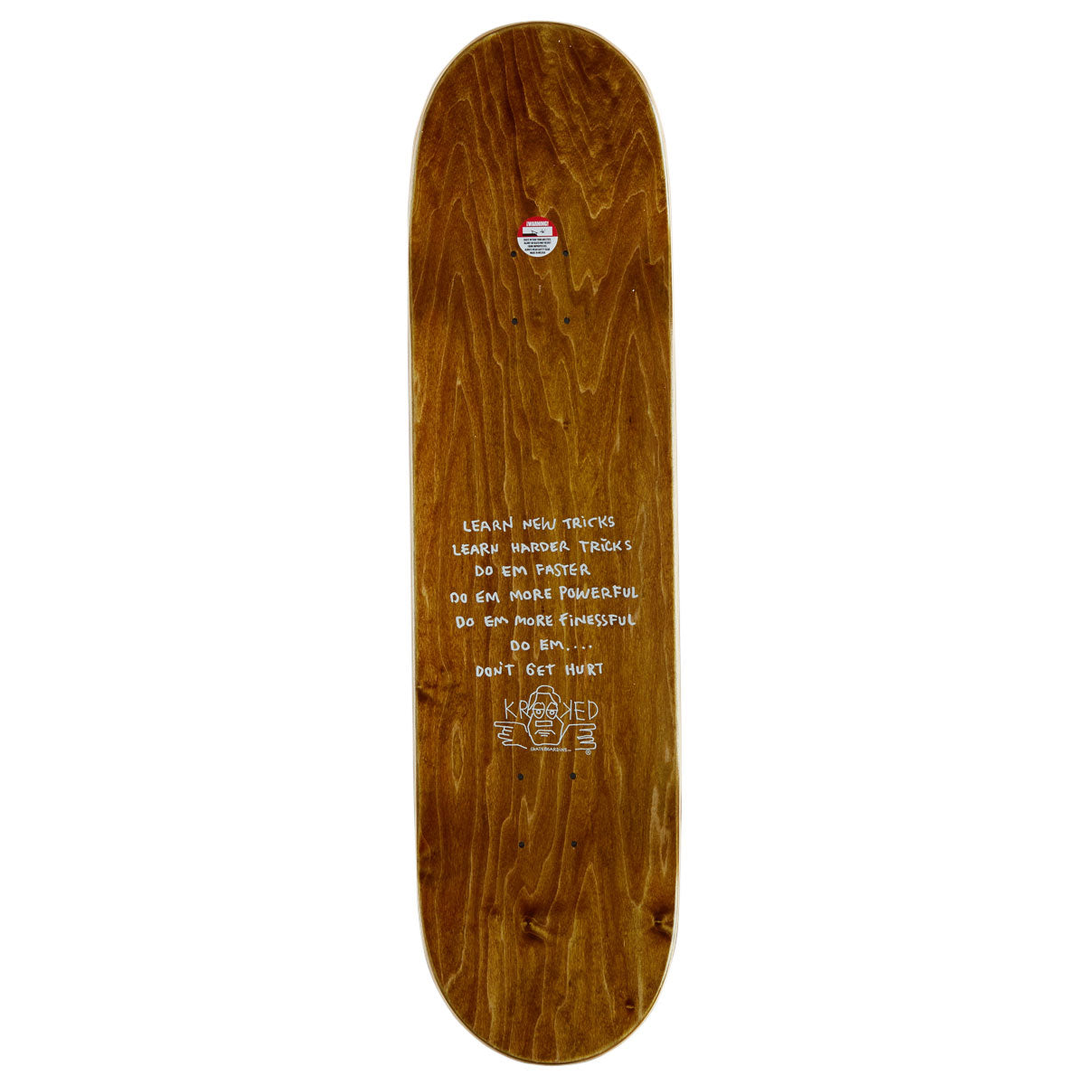 Krooked Una Molti Dementional Skateboard Complete - White - 8.28
