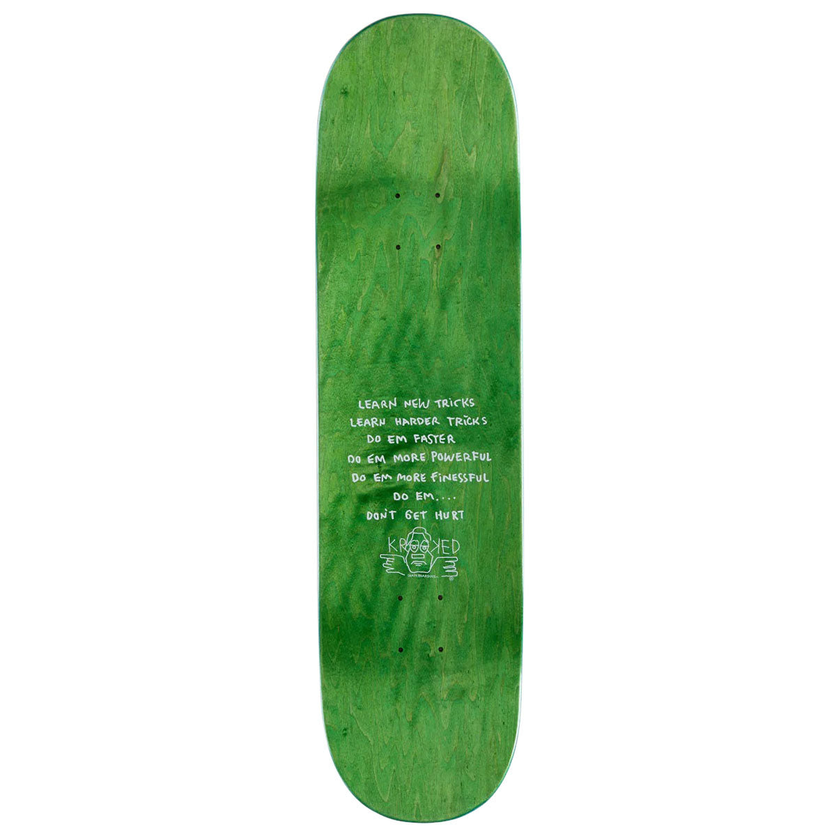 Krooked Narvaez Blue Bird Skateboard Deck - Yellow - 8.25
