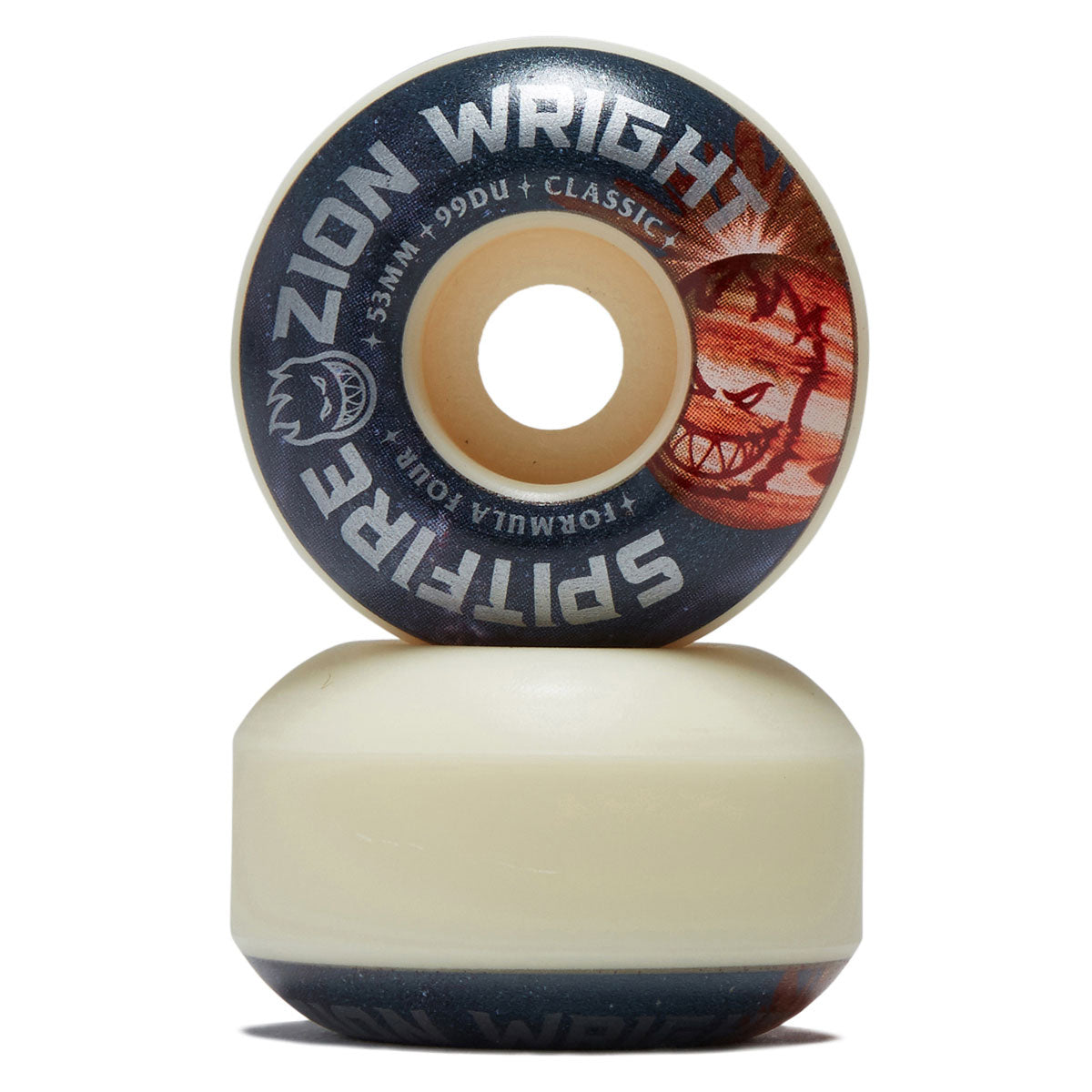 Spitfire Zion Cosmic F4 99d Classic Skateboard Wheels - Natural - 53mm image 2