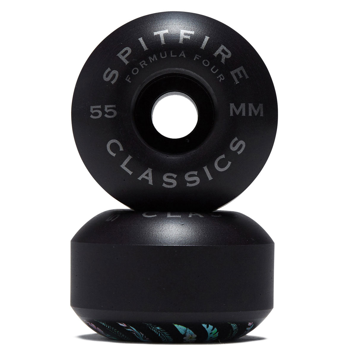 Spitfire Team Floral F4 99d Classic Skateboard Wheels - Black - 55mm image 2