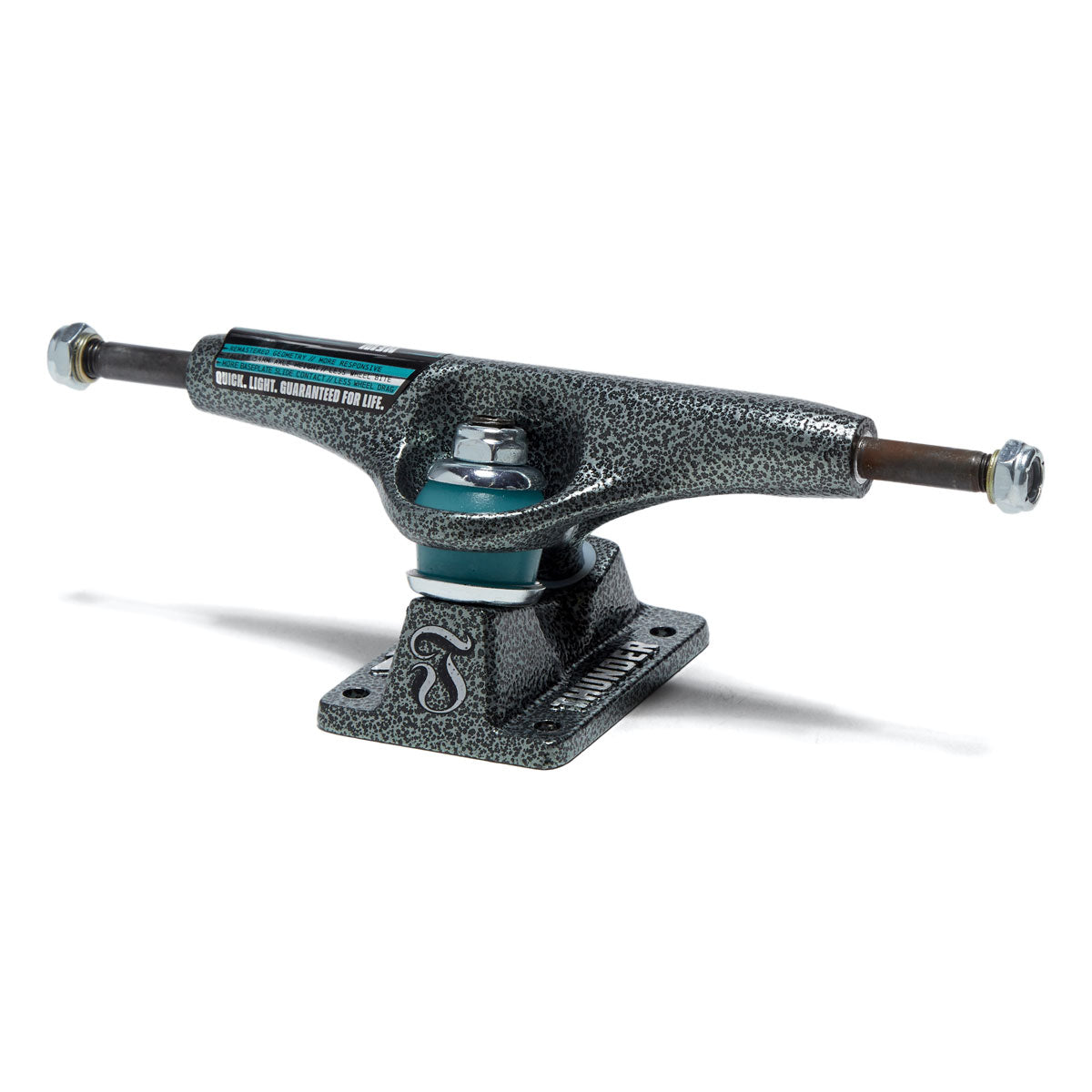 Thunder Team T-II Leviathan Skateboard Trucks - Black/Teal - 147mm image 2