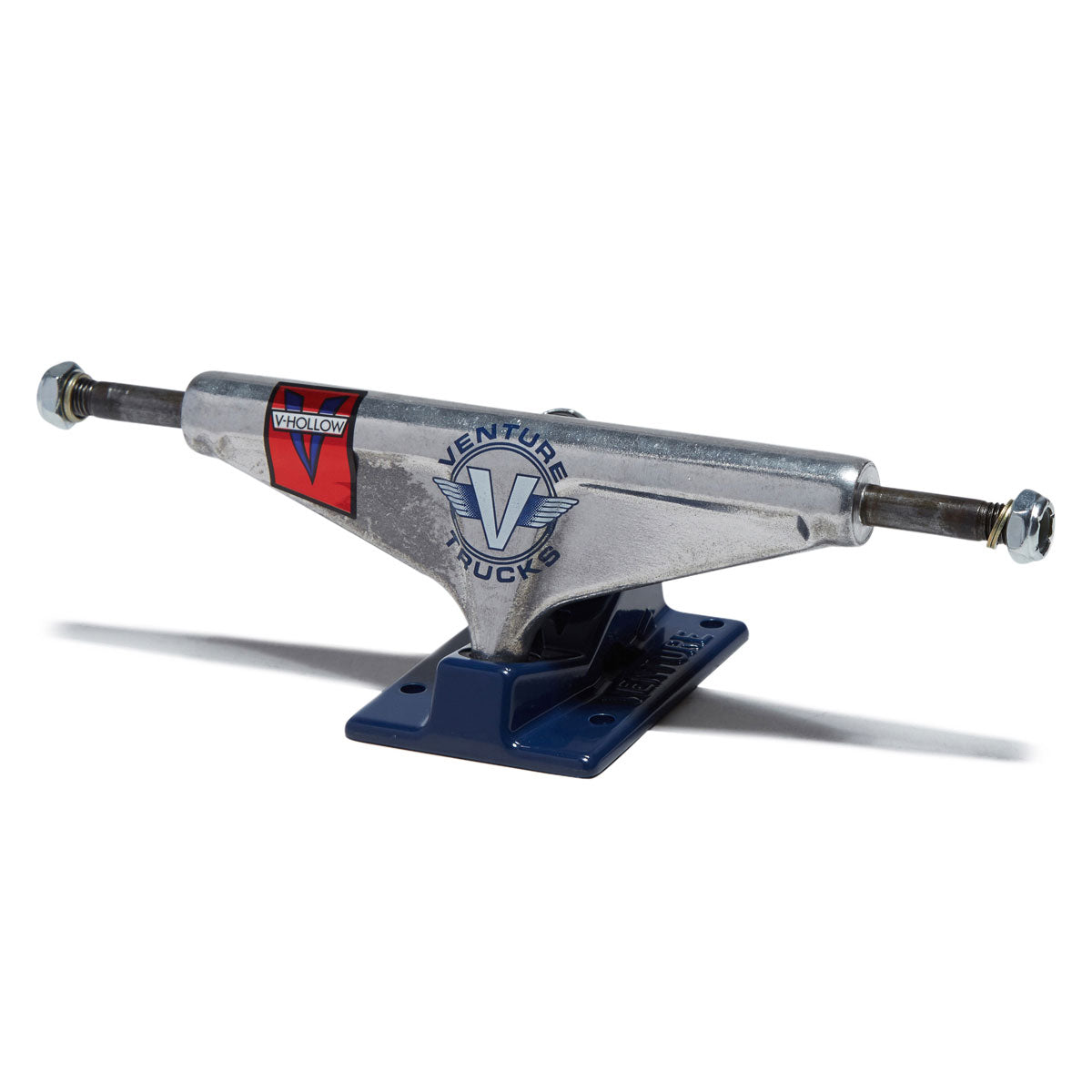 Venture Wings Team Hollow Edition Skateboard Trucks - Polished/Blue - 5.6 image 1