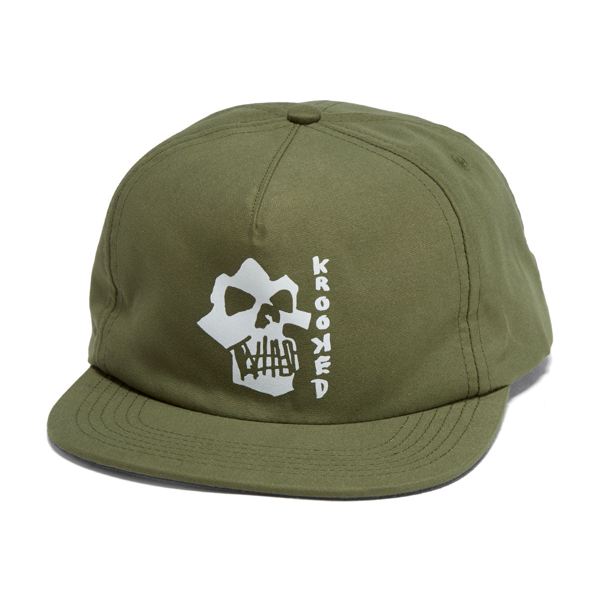 Krooked Skulls Hat - Olive image 1