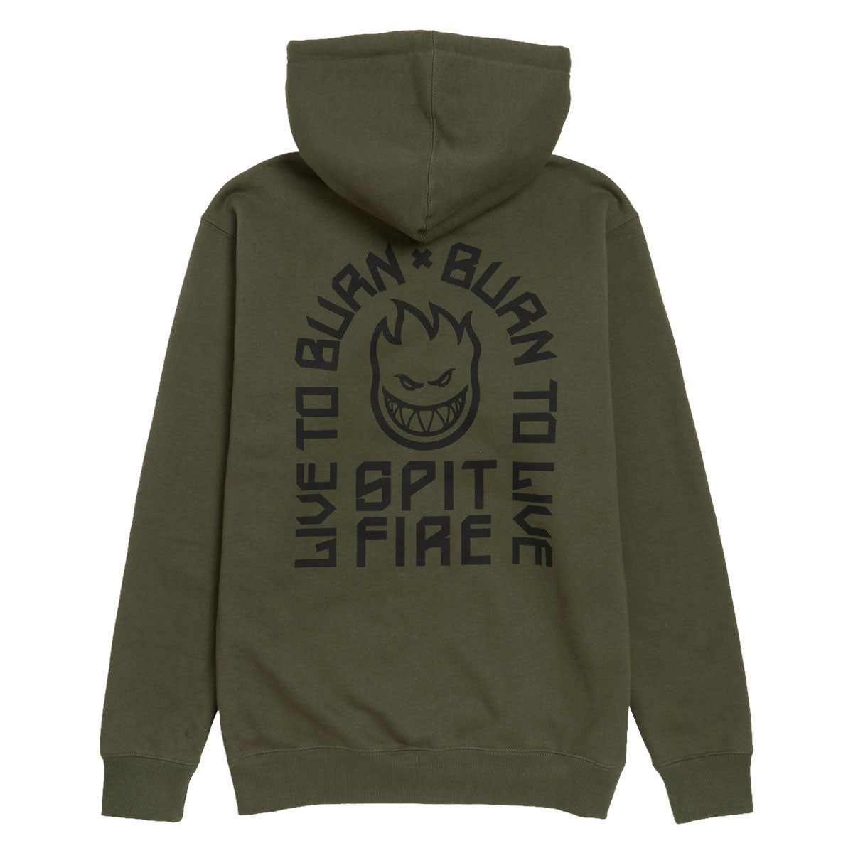 Spitfire LTB Arch Emb Zip Hoodie - Olive image 2