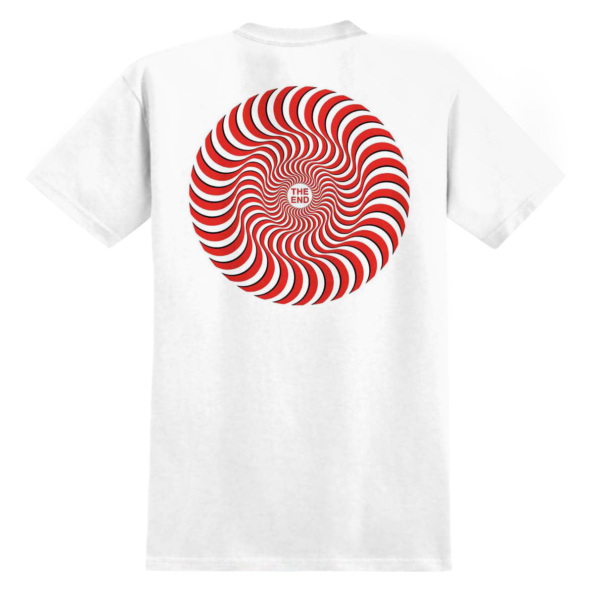 Spitfire Classic Swirl Overlay T-Shirt - White/Red/Black Prints image 1