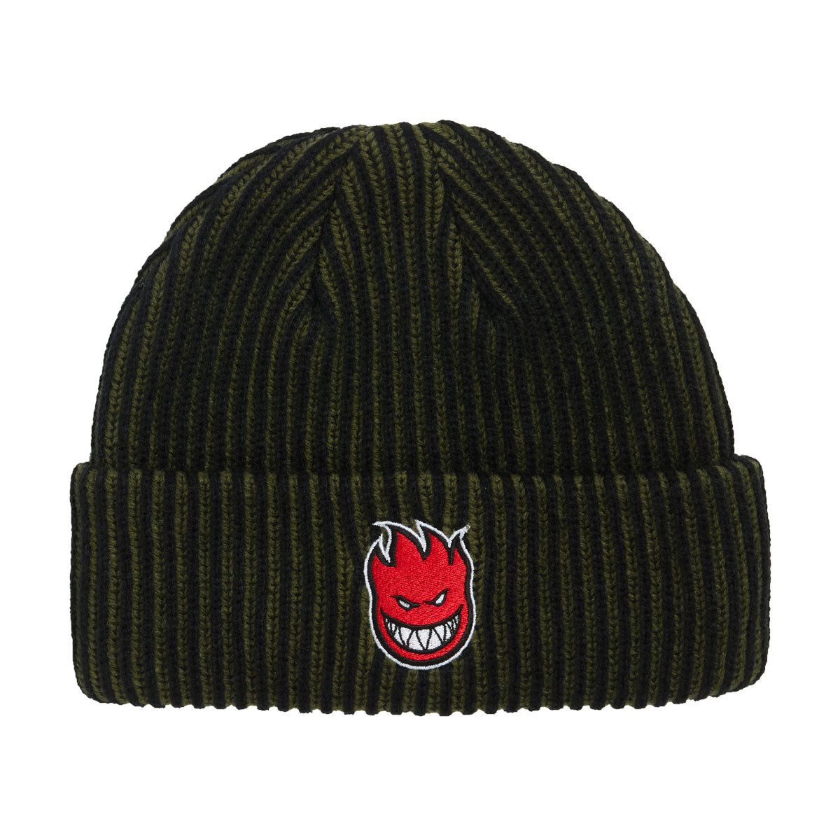 Spitfire Bighead Fill Beanie - Olive/Black/Red image 1