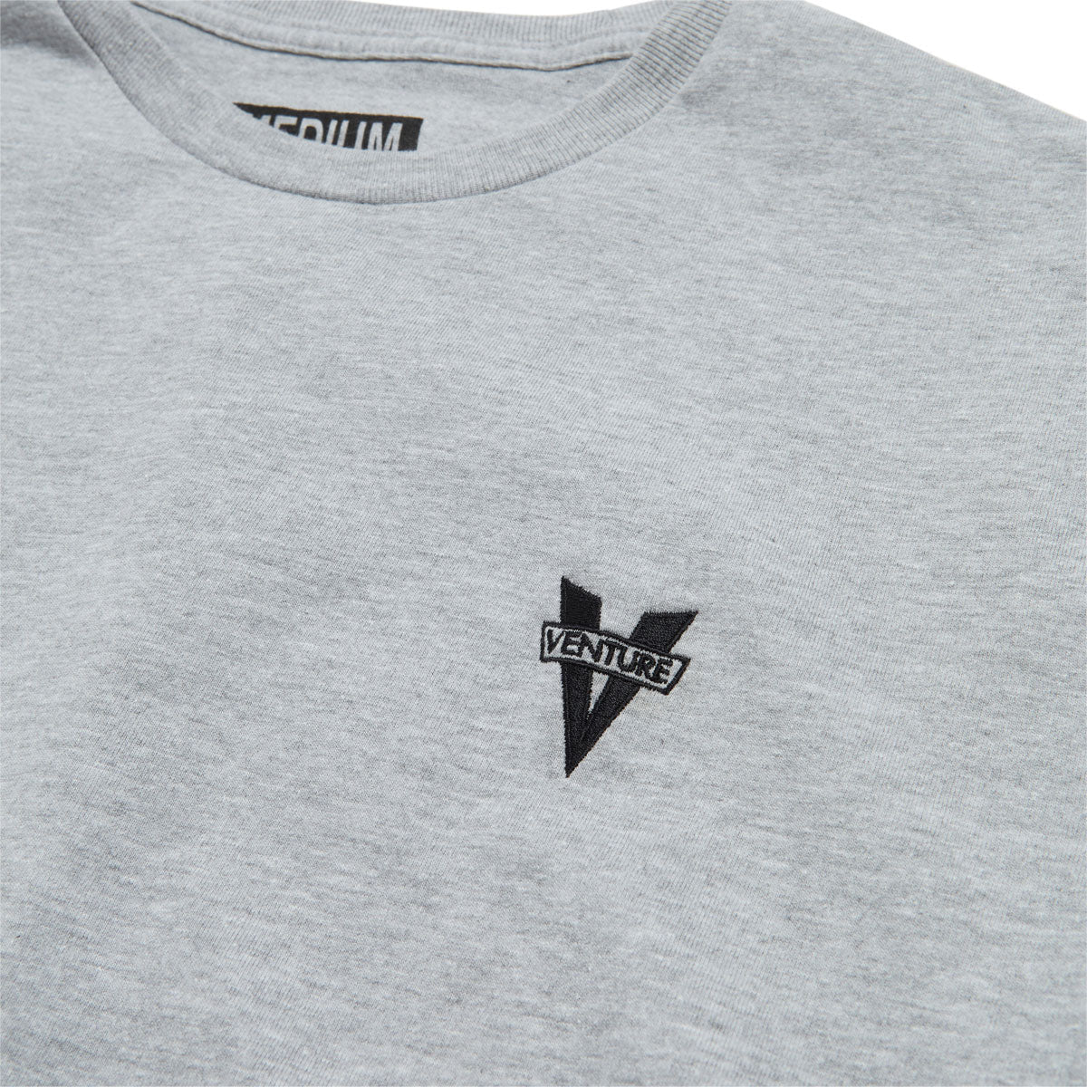 Venture Heritage Emb T-Shirt - Ash Grey Heather/Black Embroidery image 2