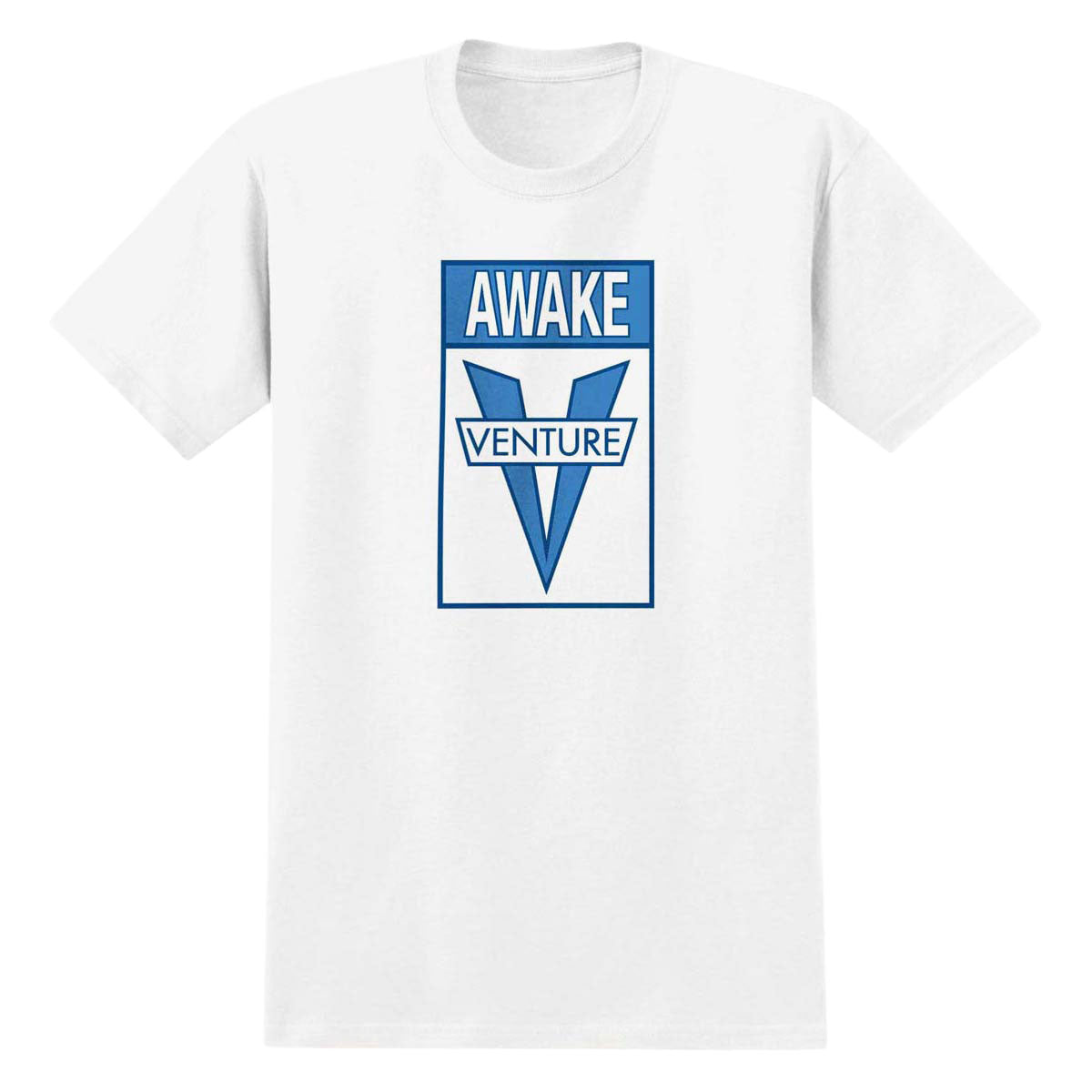 Venture Awake T-Shirt - White/Light Blue/Dark Blue Print image 1