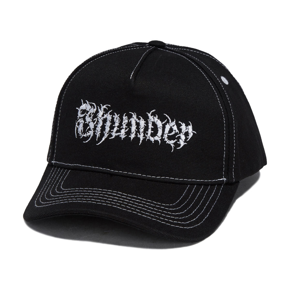 Thunder Vertebrae Script Hat - Black/Black/White image 1