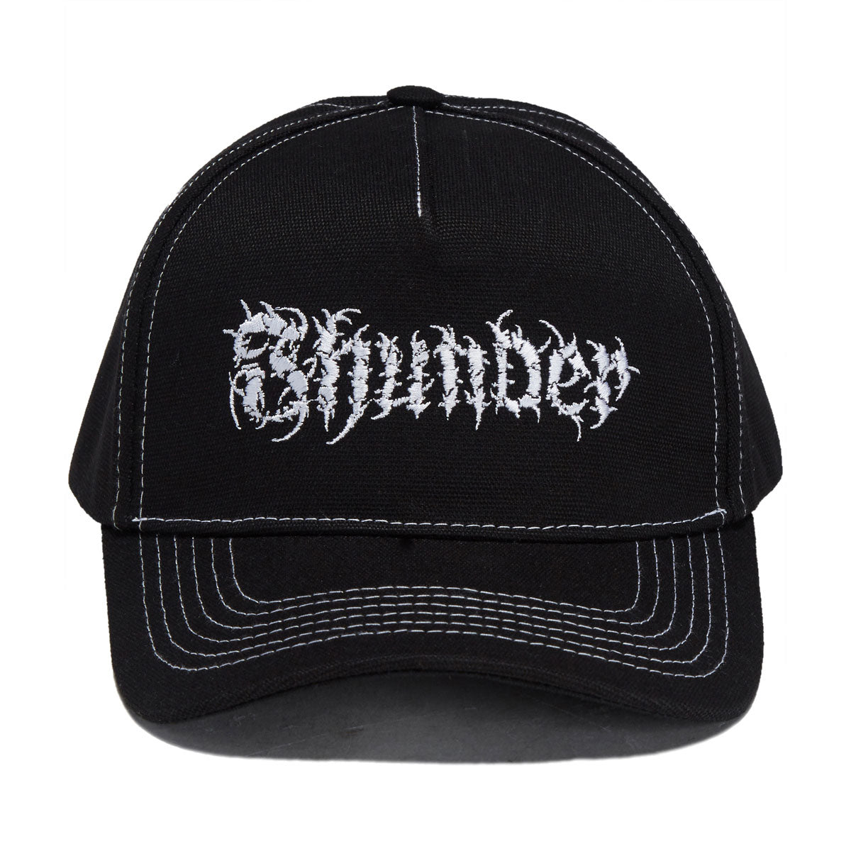 Thunder Vertebrae Script Hat - Black/Black/White image 5