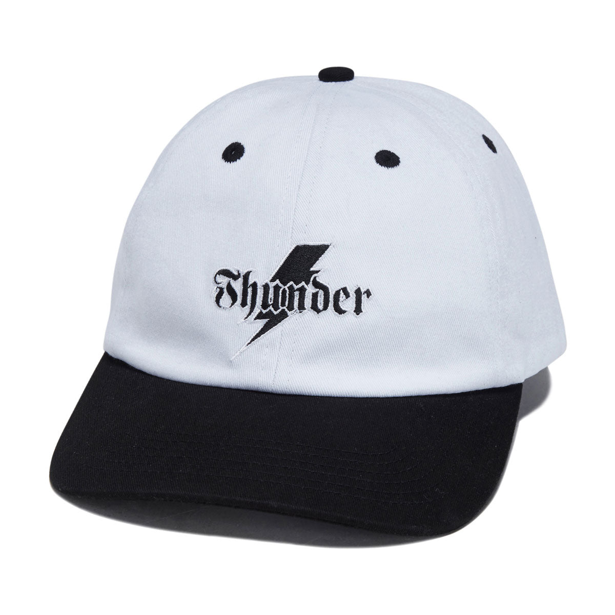 Thunder Bolt Script Hat - White/Black image 1