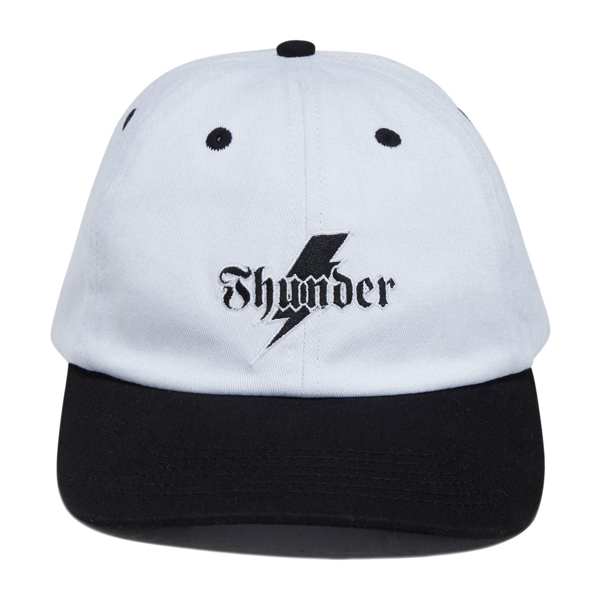 Thunder Bolt Script Hat - White/Black image 5
