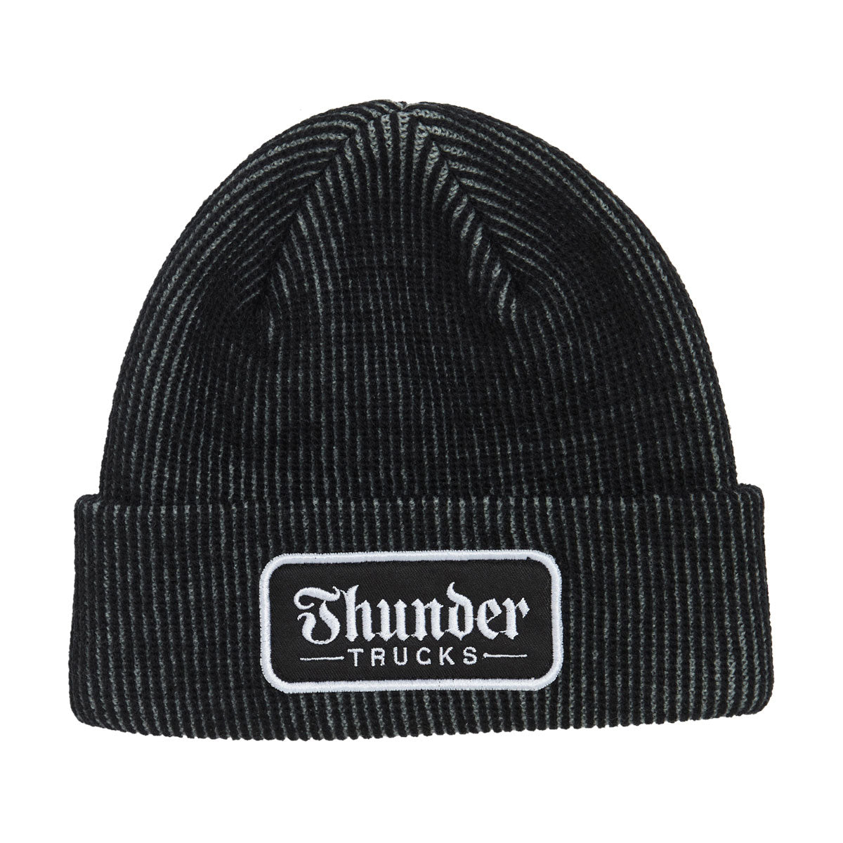 Thunder Script Patch Beanie - Grey/Black/White image 1