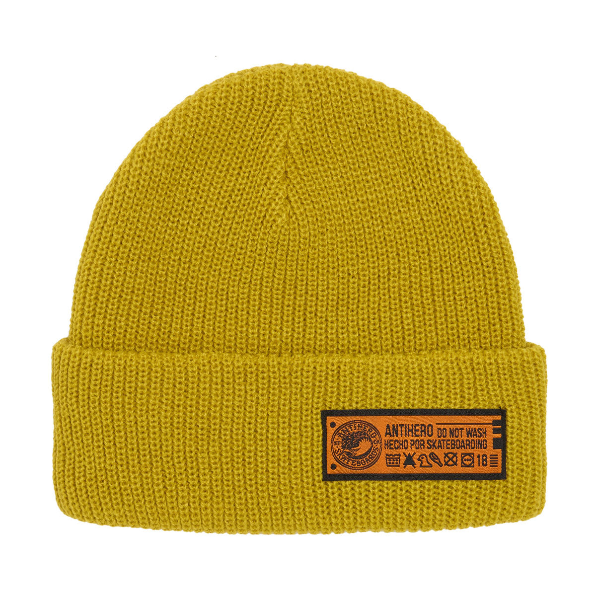 Anti-Hero Hecho Por Skateboarding Beanie - Yellow/Orange image 1
