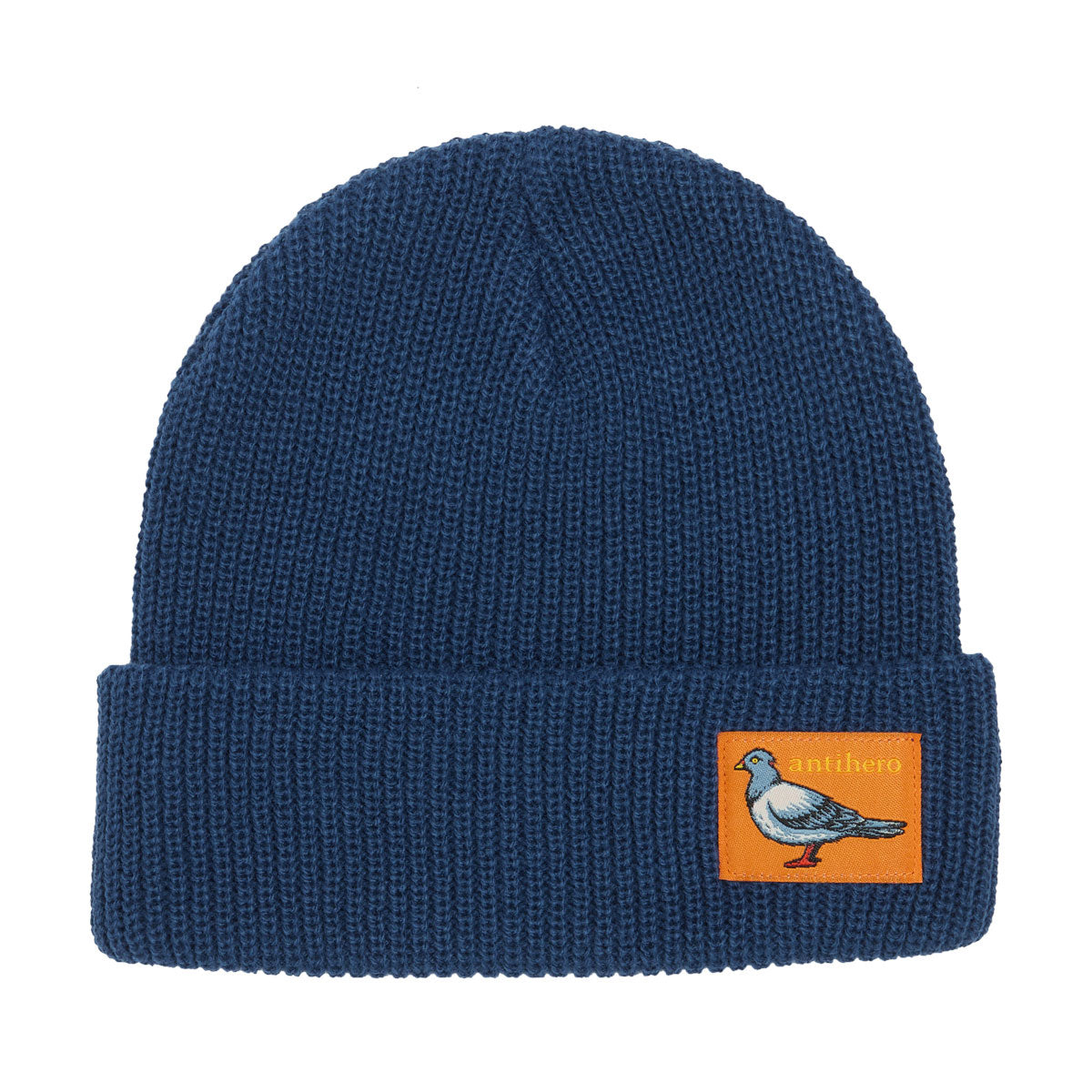 Anti-Hero Lil Pigeon Label Beanie - Navy/Orange image 1
