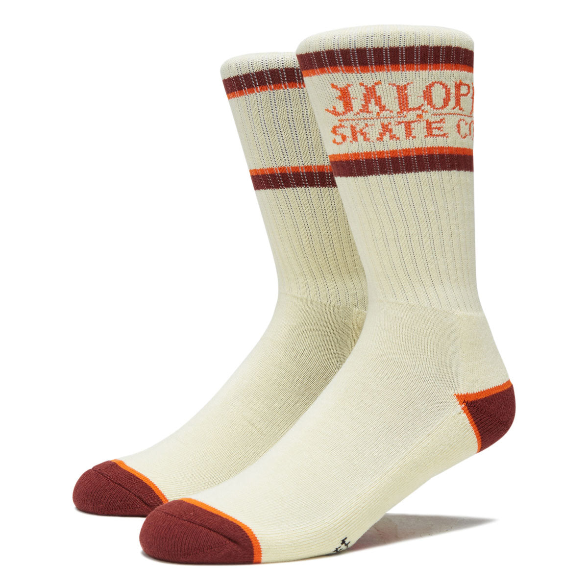 Anti-Hero It's A Rip Off Socks - Cream/Orange/Dark Red image 1