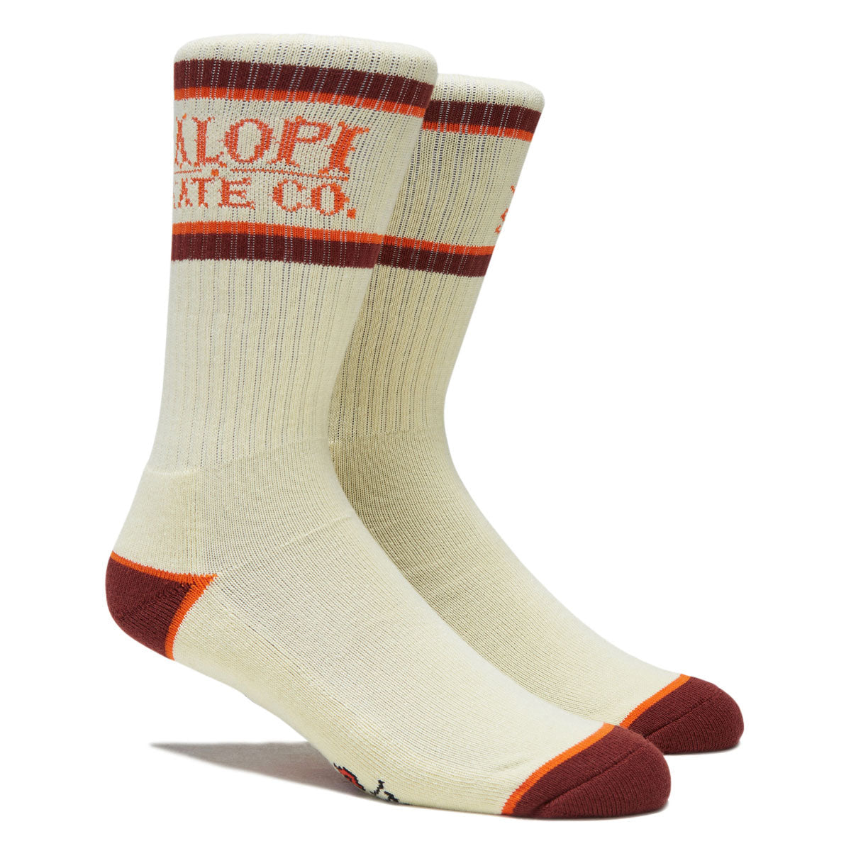 Anti-Hero It's A Rip Off Socks - Cream/Orange/Dark Red image 2