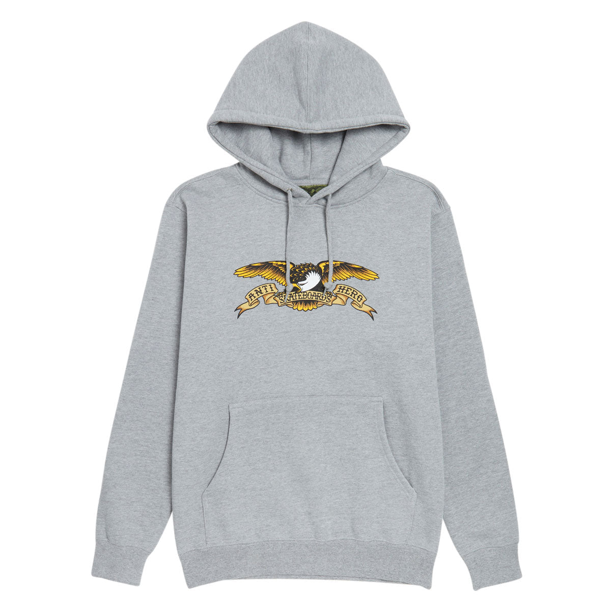 Anti-Hero Eagle Hoodie - Heather Grey/Black Multi Color Print image 1
