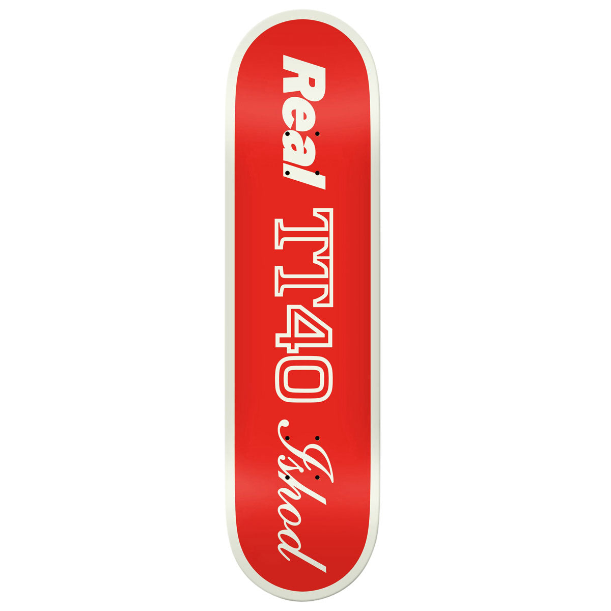 Real Ishod Shape Code Twin Tail Skateboard Deck - Red - 8.50