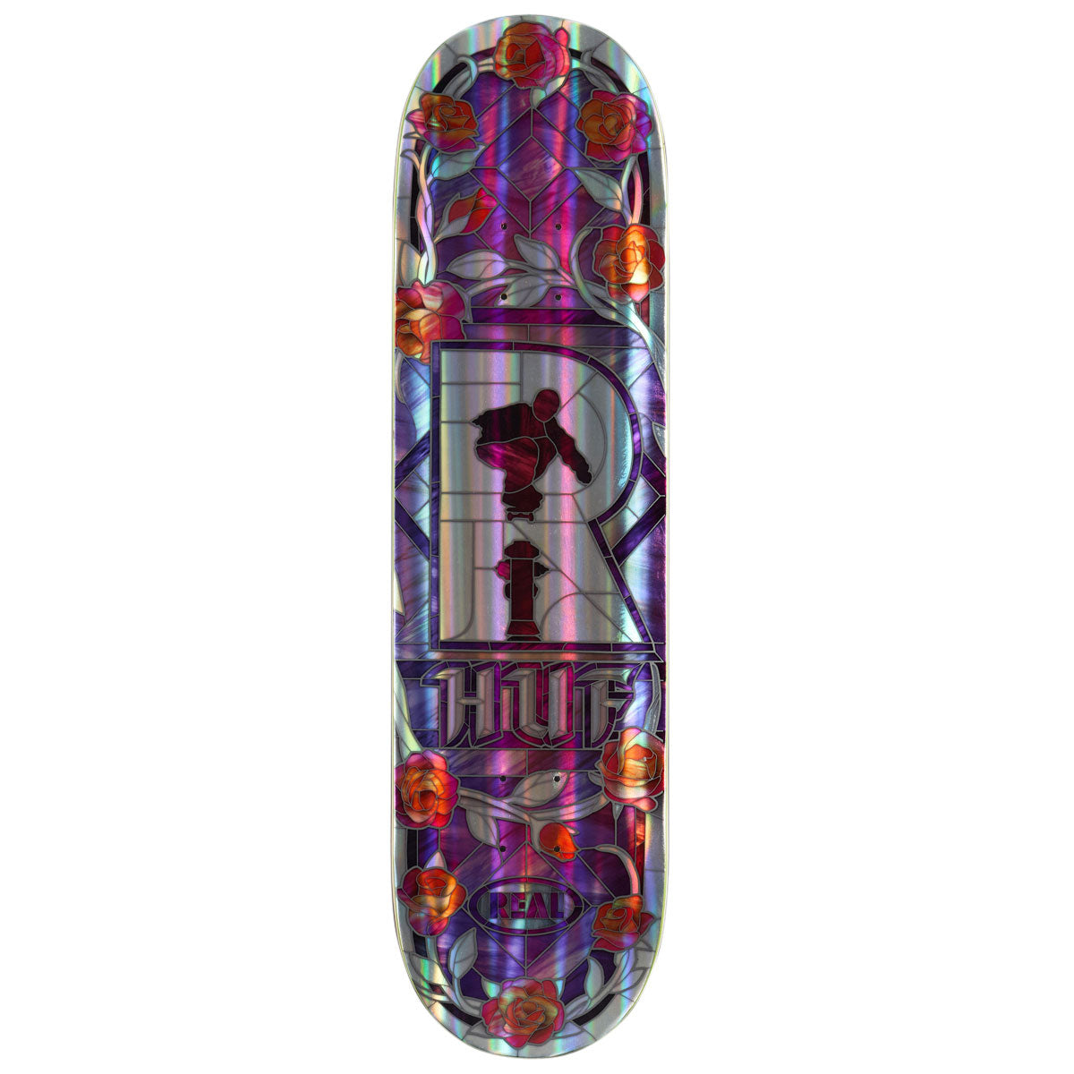 Real Huf Holographic Cathedral Skateboard Deck - 8.25