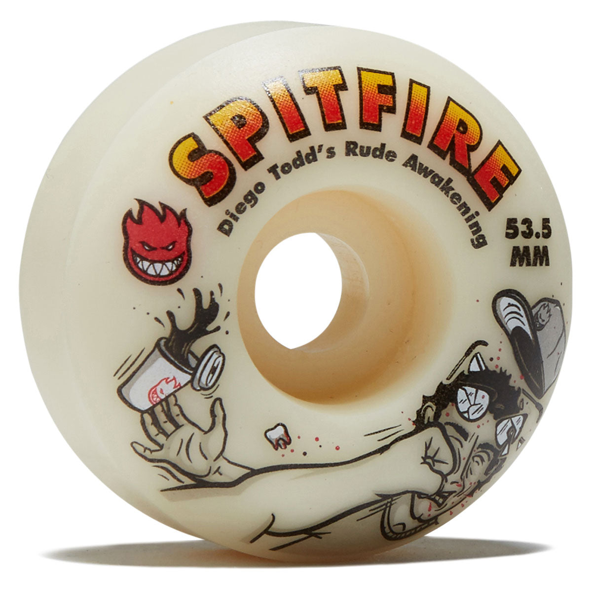 Spitfire F4 99 Diego Rude Awakening Classic Skateboard Wheels - Natural - 54mm image 1