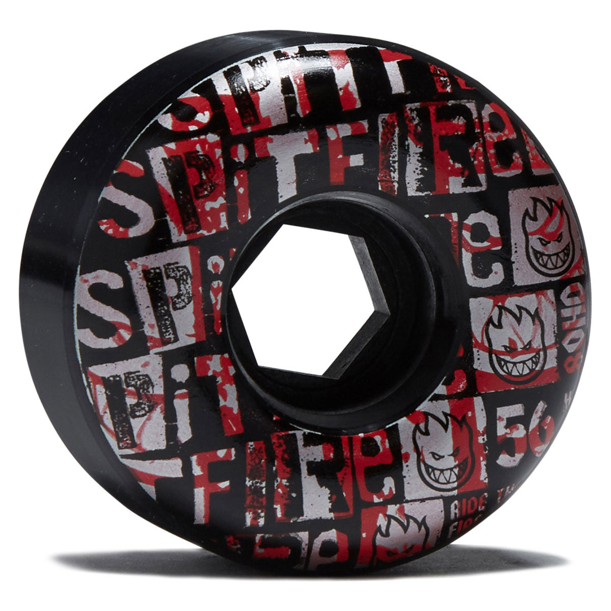 Spitfire 80HD Team Ransom Radial Full Skateboard Wheels - Black - 56mm image 1