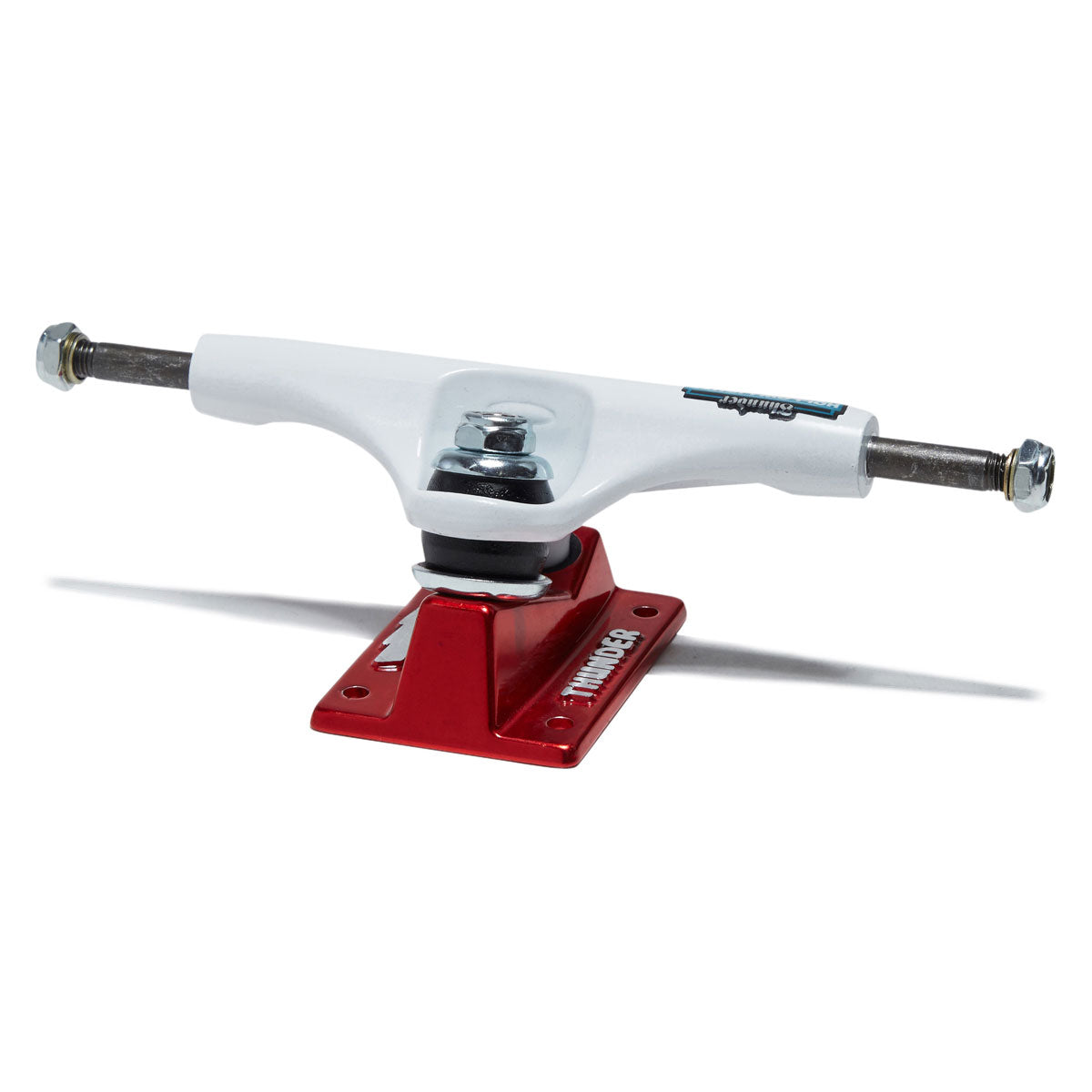 Thunder Team Flash Hollow Lights Skateboard Trucks - White/Red - 148mm image 2