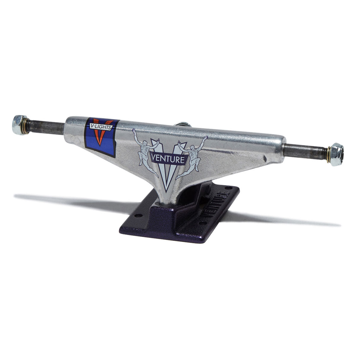 Venture V-Lights Team Awake 87 Skateboard Trucks - Polished/Plum - 5.2 Hi image 1