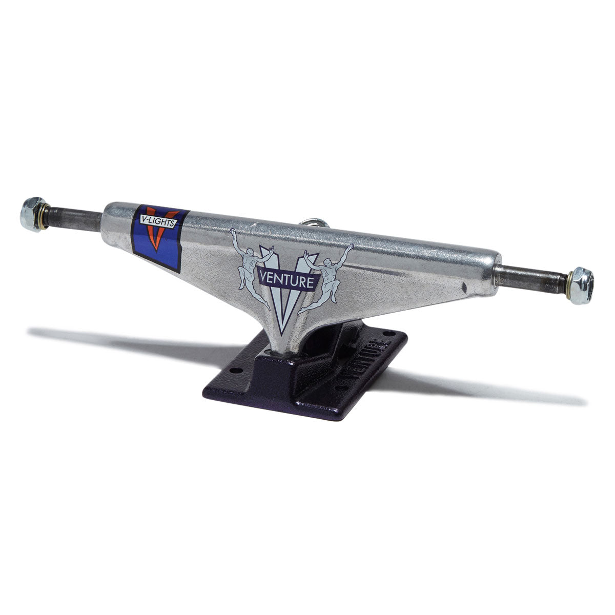 Venture V-Lights Team Awake 87 Skateboard Trucks - Polished/Plum - 5.8 image 1