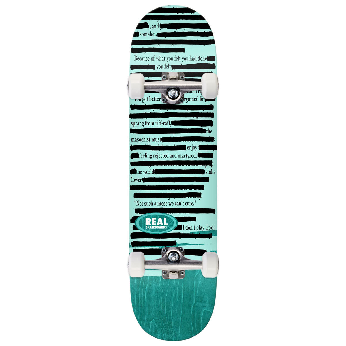 Real Team Non-Fiction Skateboard Complete - 8.12