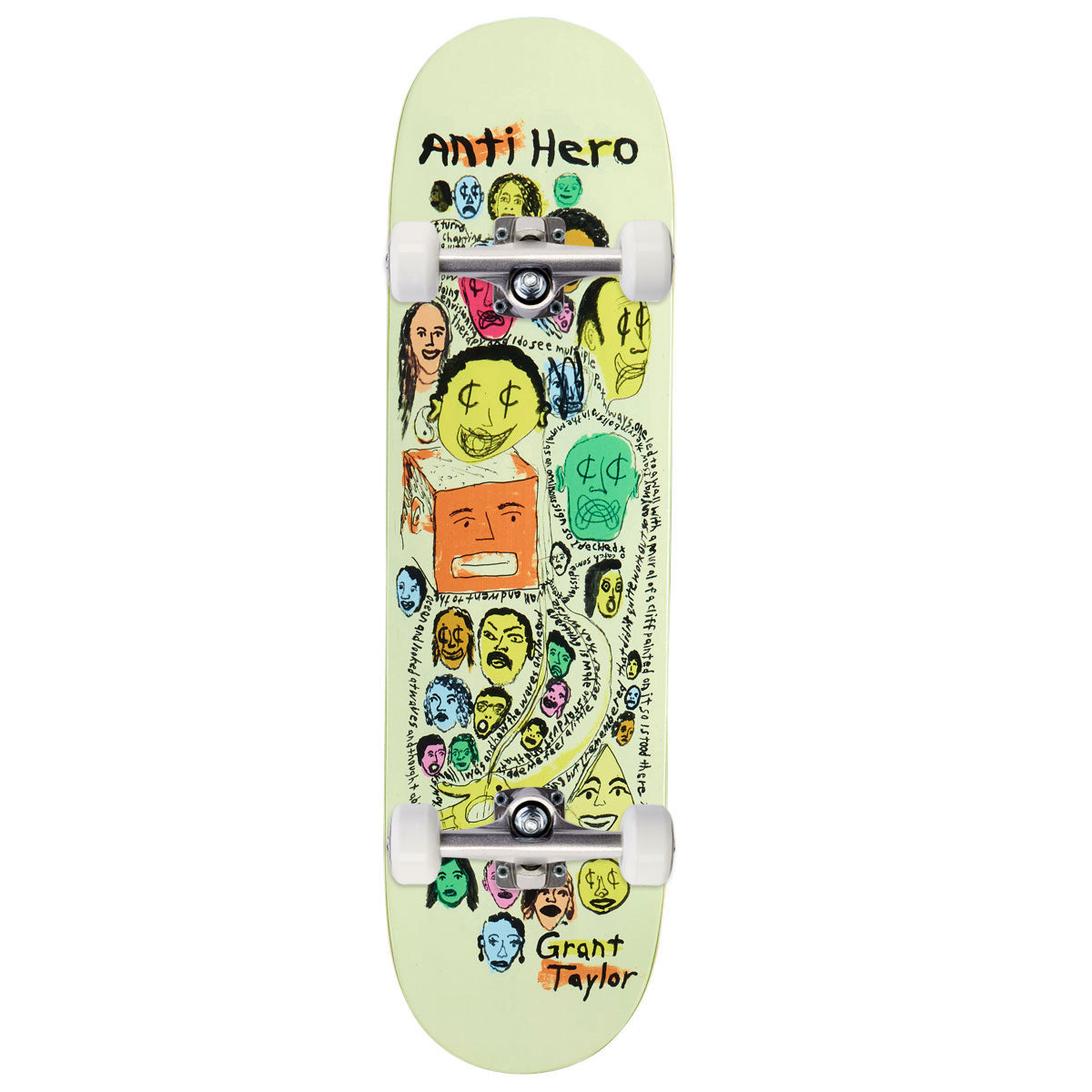 Anti-Hero Grant Expressions Skateboard Complete - Beige - 8.50