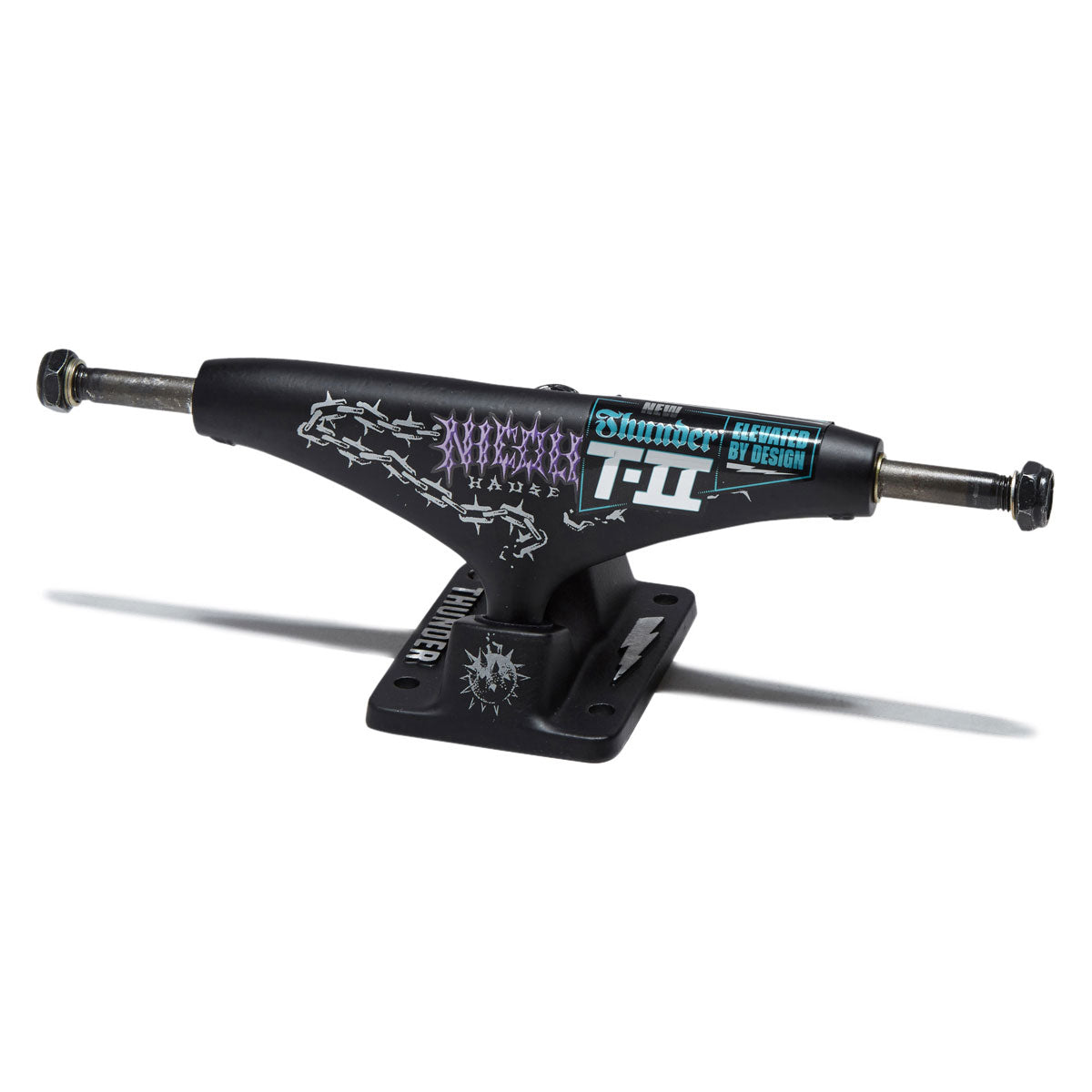 Thunder T-II Nicole Malice Skateboard Trucks - Black - 148mm image 1