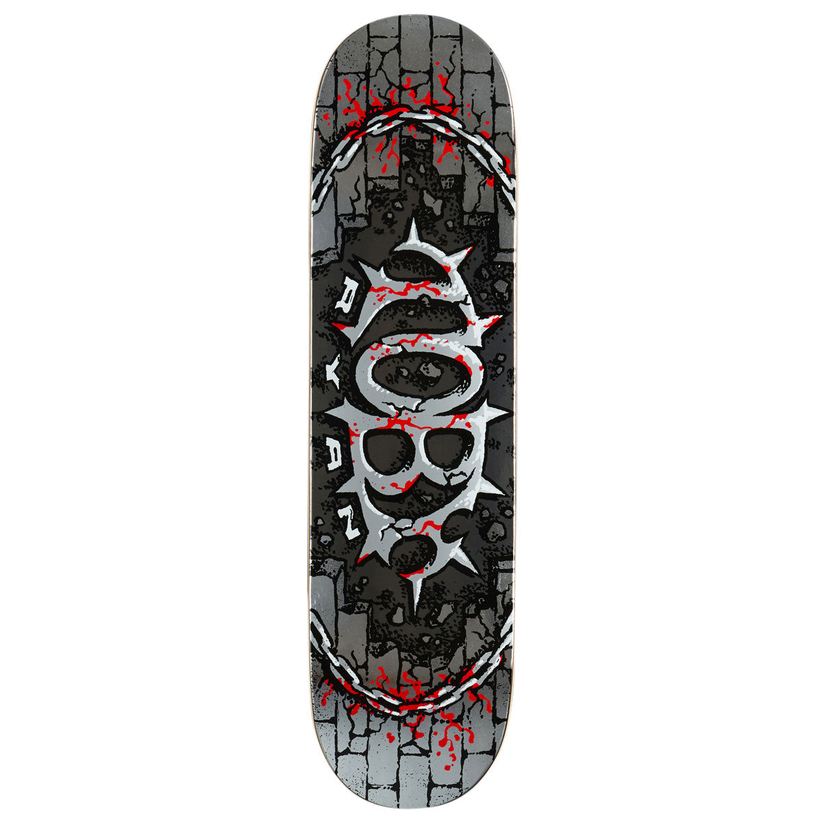 Real Toby Ryan Oval Full SE Skateboard Deck - Silver - 8.06