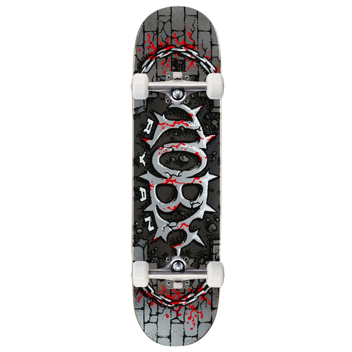 Real Toby Ryan Oval Full SE Skateboard Complete - Silver - 8.06