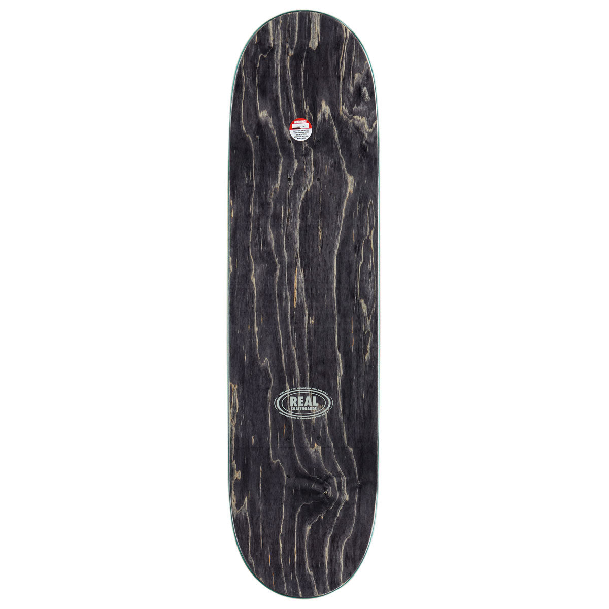 Real Team Barbed Wire Foil Oval Skateboard Deck - Black - 8.50