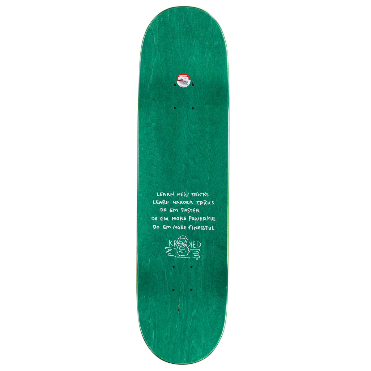 Krooked Cernicky Hot Skateboard Deck - Red - 8.25
