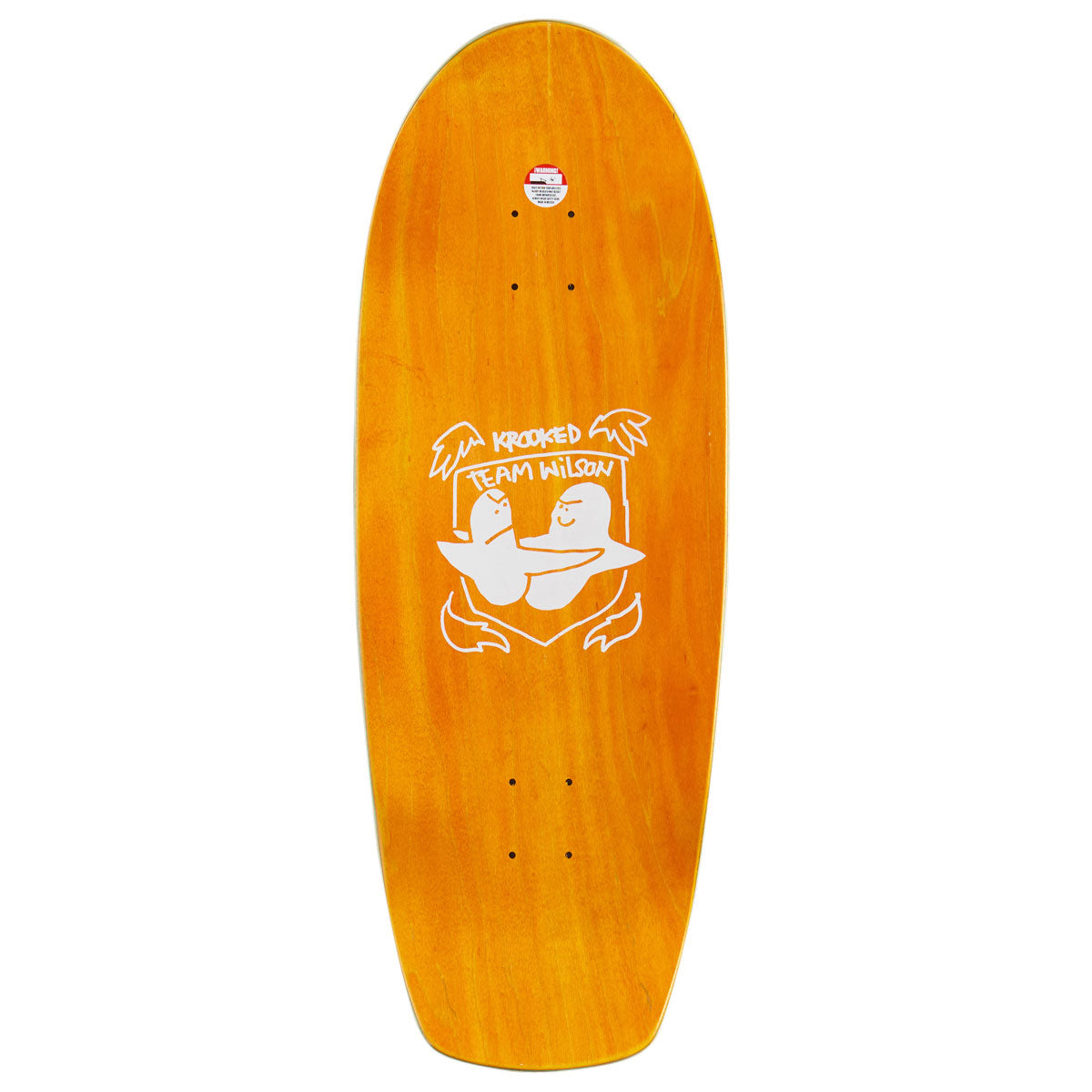 Krooked Wilson Pro Zogger Skateboard Deck - Silver - 10.75