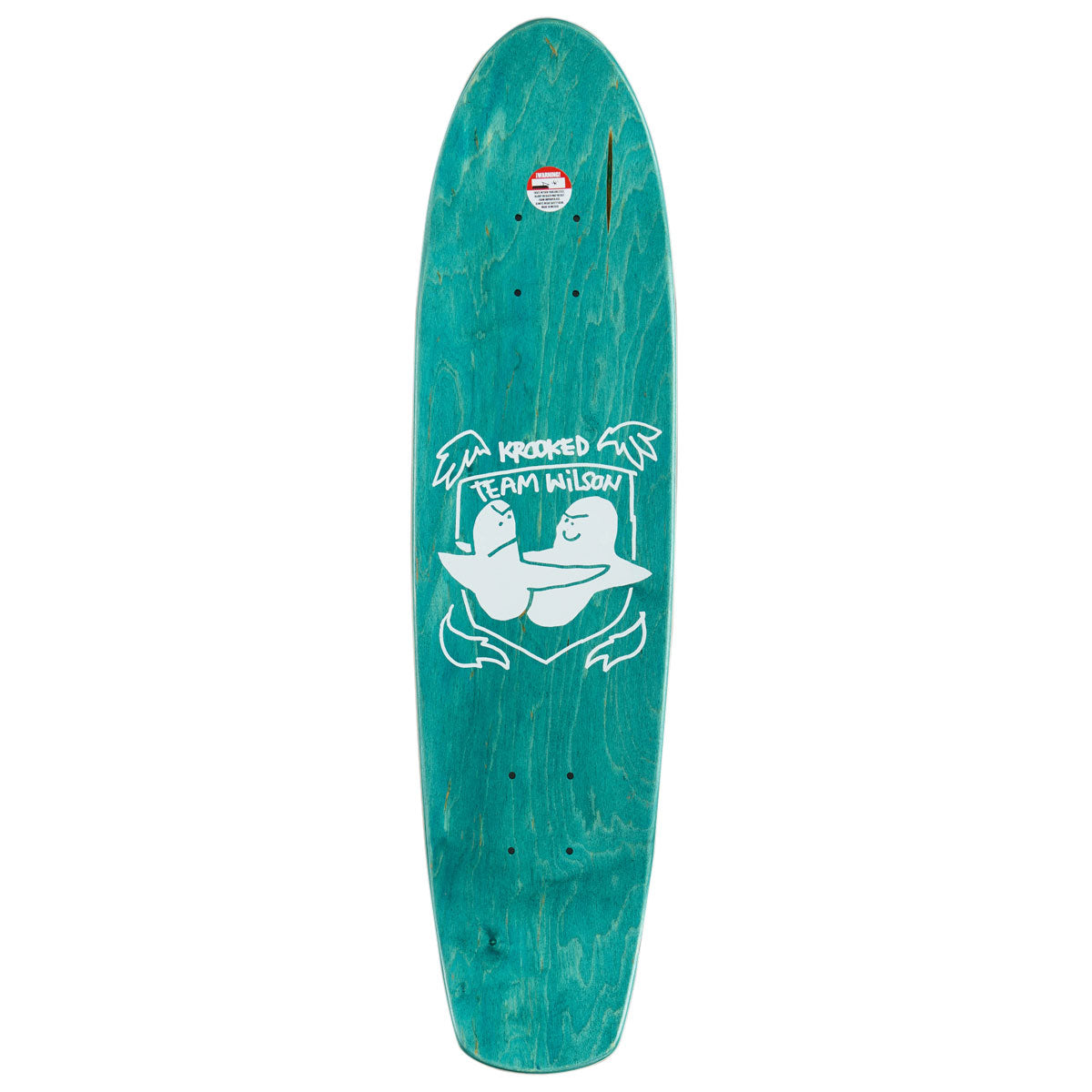 Krooked Johnny Wilson Guest Pro Zinger Nano Skateboard Deck - Black - 7.37