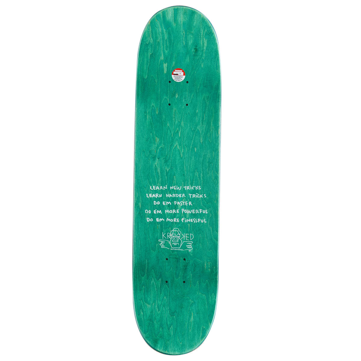 Krooked Team Eyes Skateboard Deck - Yellow II - 8.06