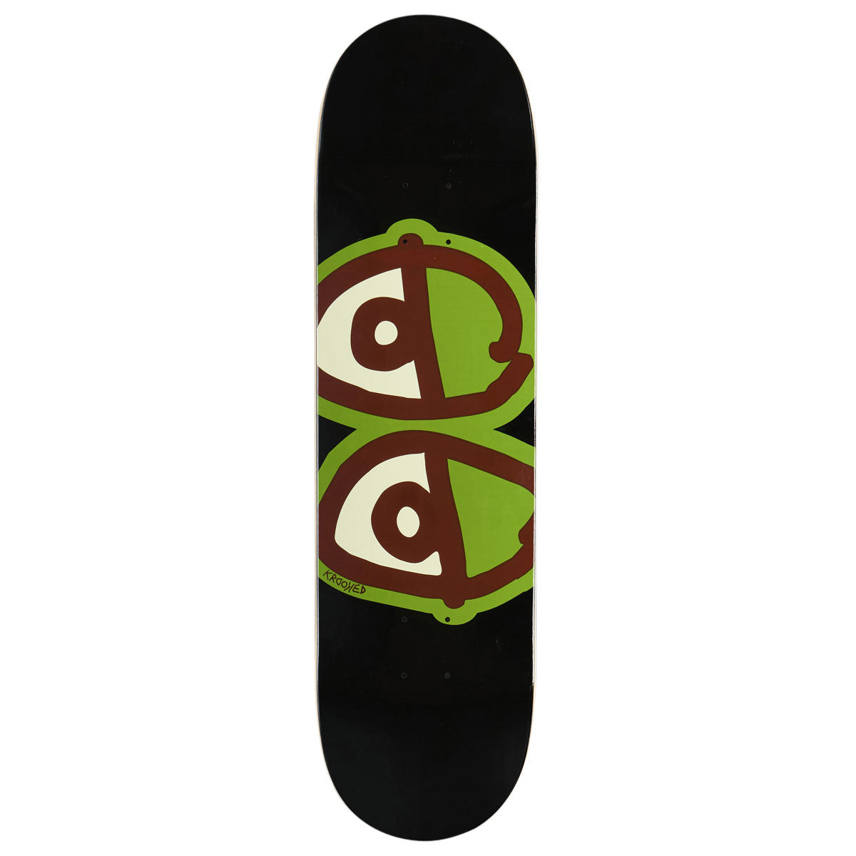 Krooked Team Eyes Skateboard Deck - Black - 8.50