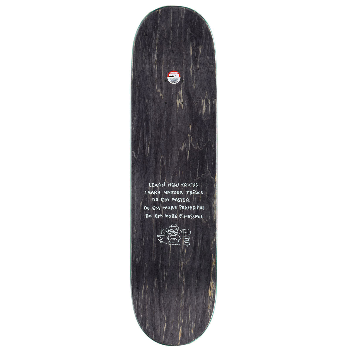 Krooked Easy Rider Moonsmile Skateboard Deck - Maroon - 8.25