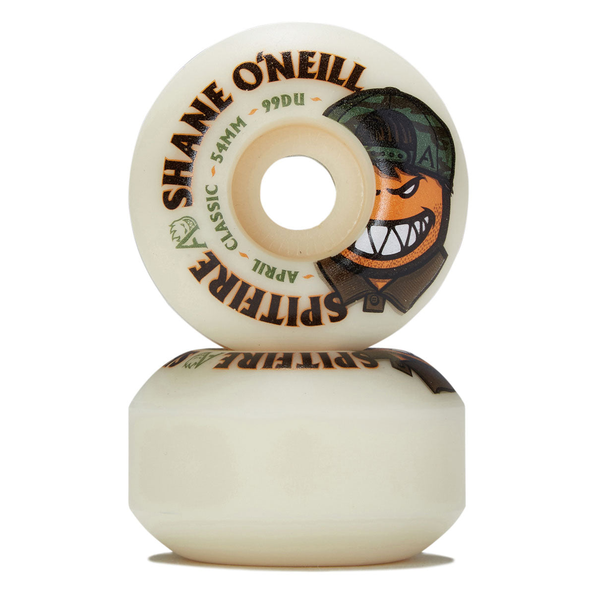 Spitfire x April F4 99d Shane O'Neill Classic Skateboard Wheels - Natural - 54mm image 2